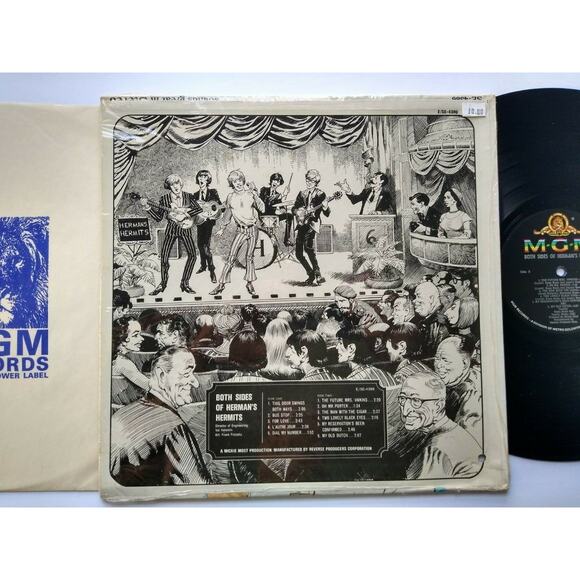Both Sides Of Herman's Hermits Vinyl LP Record 1966 For Love Bus Stop Pop Rock - Picture 9 of 9